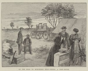 On the Road to Murchison Gold-Fields, a Post-House by Julius Mandes Price
